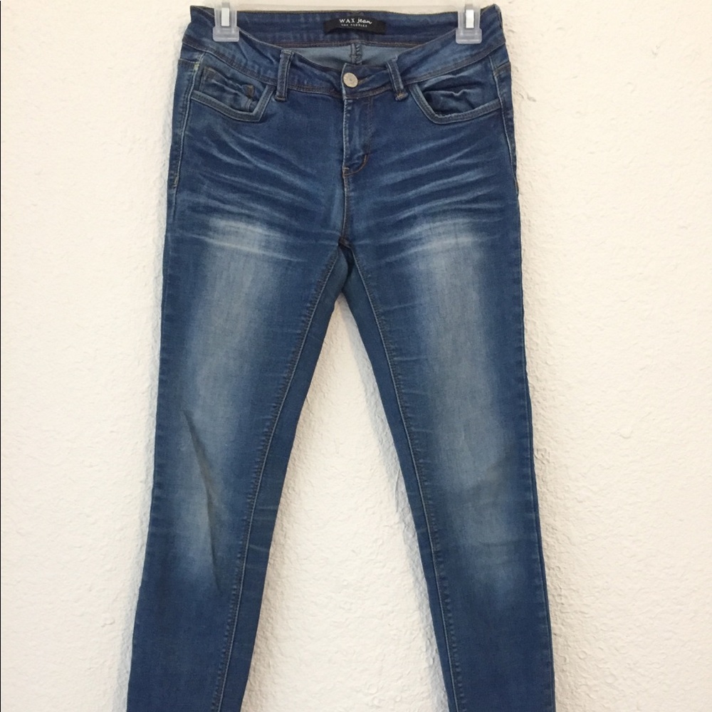 medium wash skinny jeans